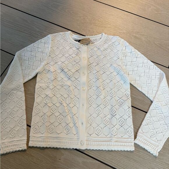 Gucci Other - New with tags Gucci Kids White Knit Cardigan – Size 8 kids